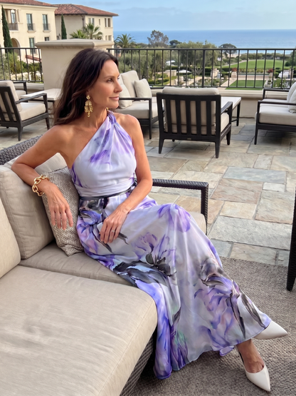 Women's Floral Print Wedding Guest Dress | Maxi