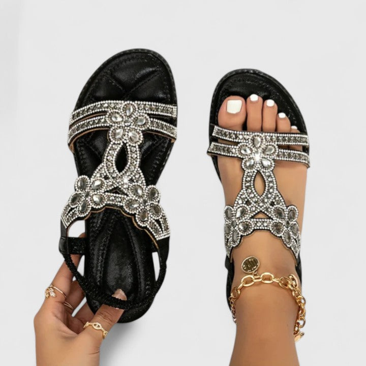 Women’s Bohemian T-Strap Sandals | Open Toe Slingback