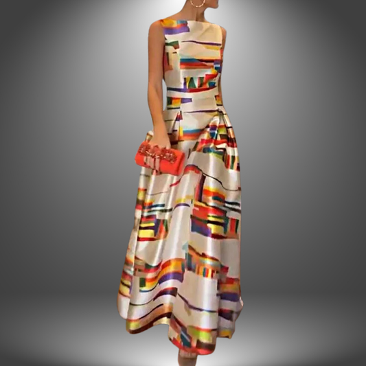 Women's Printed Maxi Dress | Sleeveless