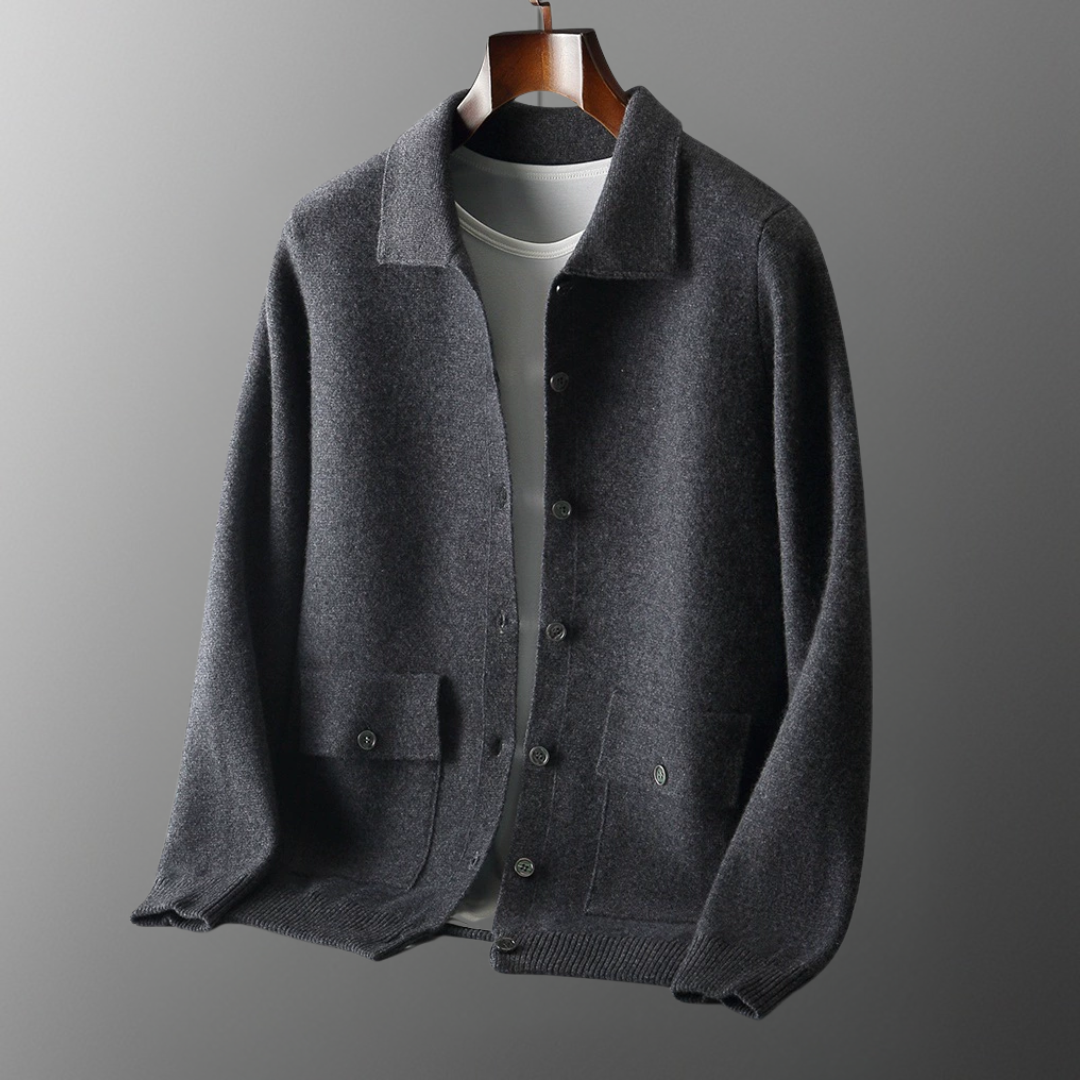 Men's Cashmere Cardigan | Lapel