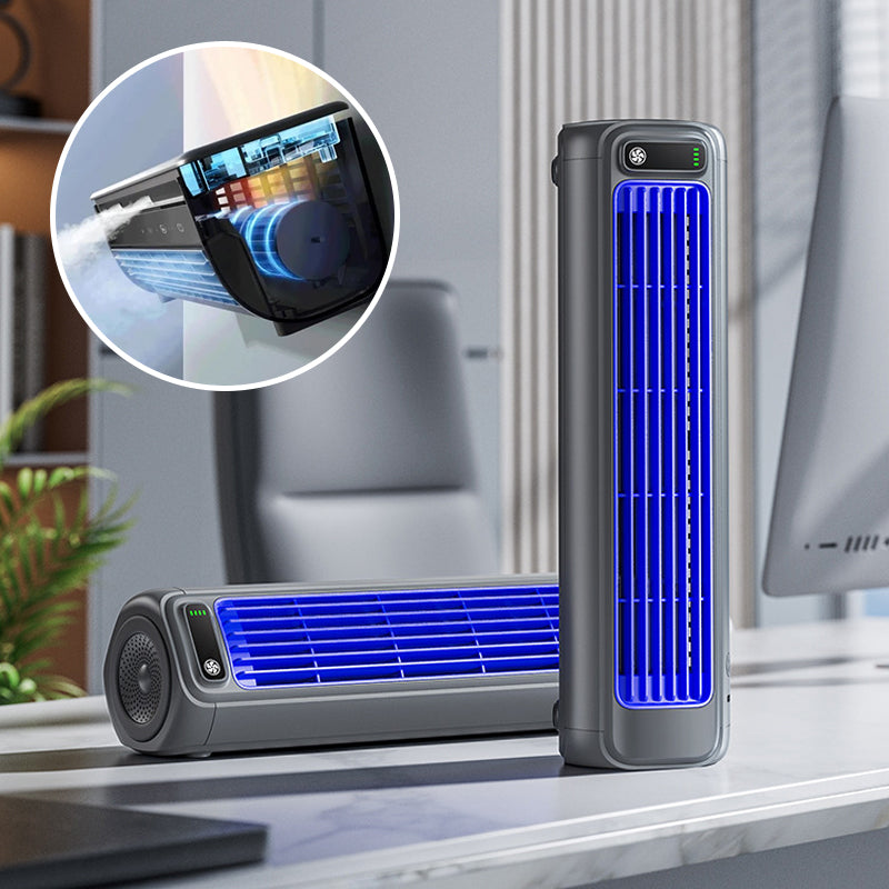 Portable 3-in-1 Air Conditioner | Fan & Wall Mount | 12-Hour Battery Life | Compact & Cordless Design