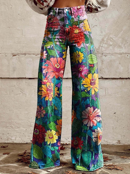 Women's Casual High Waist Baggy Jeans | Wide Leg