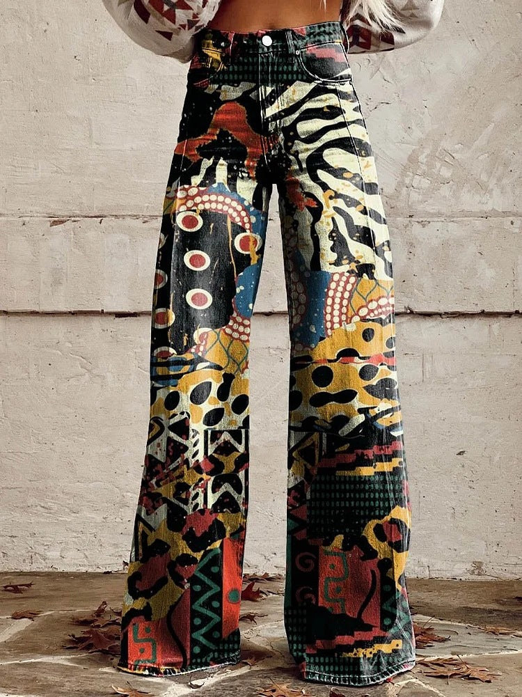 Women's Casual High Waist Baggy Jeans | Wide Leg