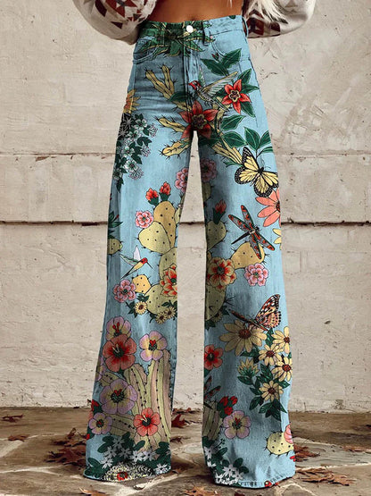 Women's Casual High Waist Baggy Jeans | Wide Leg