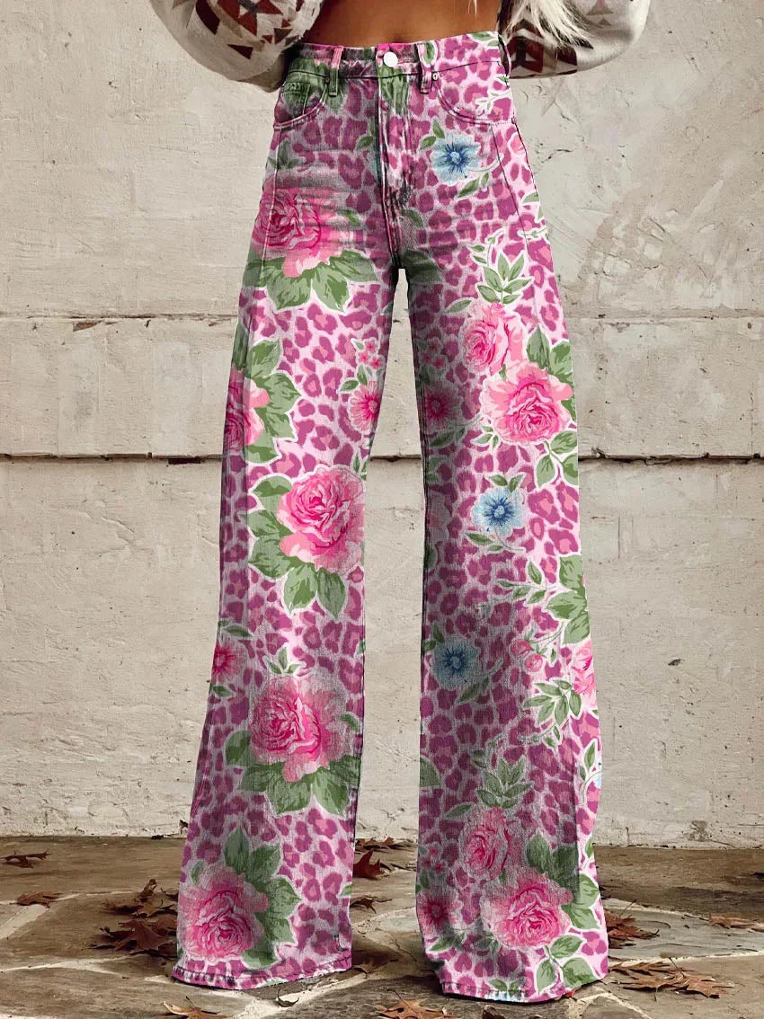 Women's Casual High Waist Baggy Jeans | Wide Leg