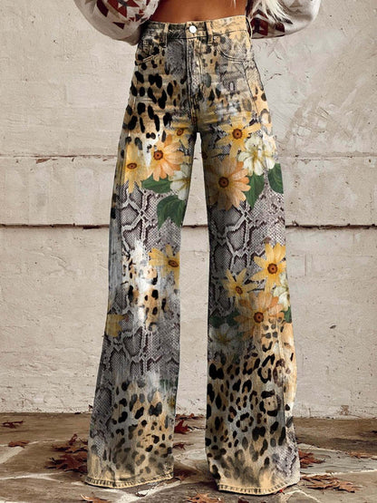 Women's Casual High Waist Baggy Jeans | Wide Leg