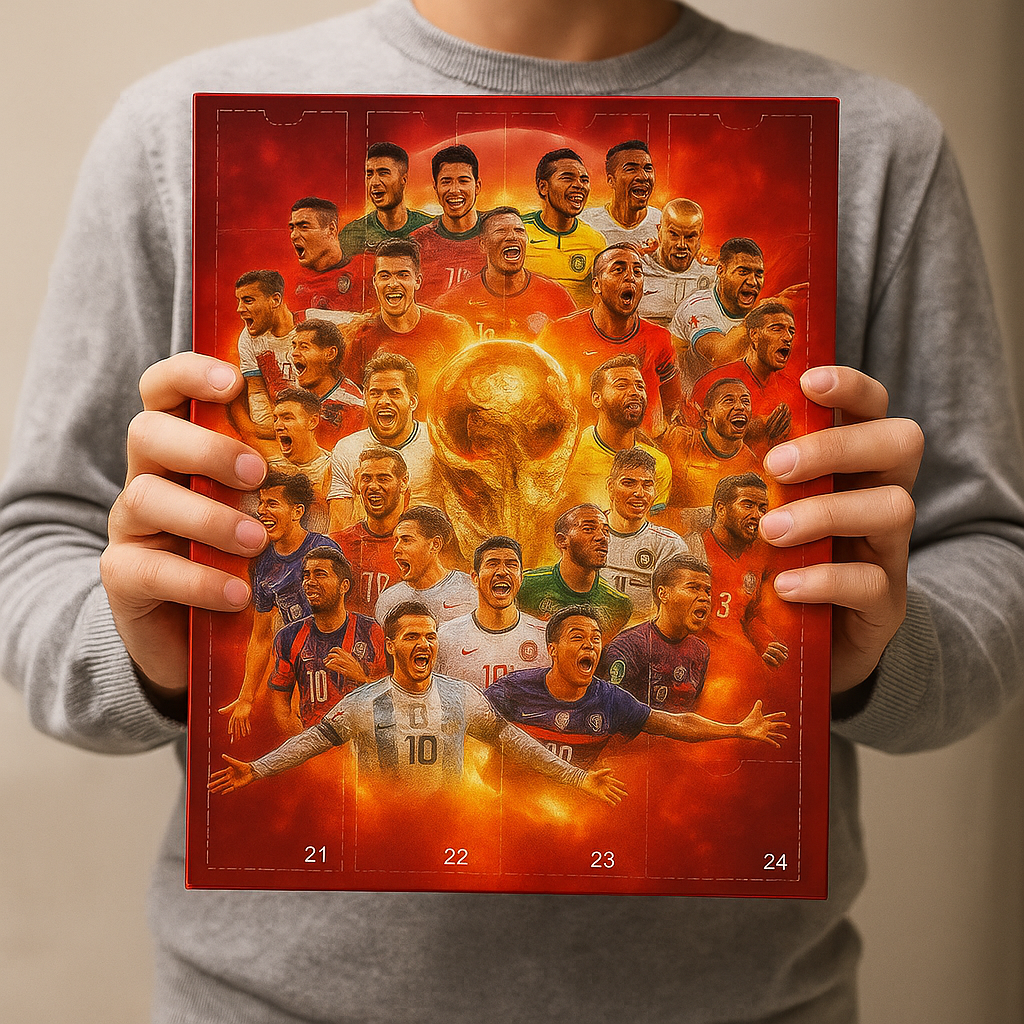 Soccer Figure Set Advent Calendar Toy Gift Idea for Fans