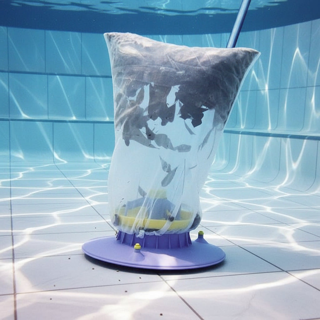 Chemical-Free Pool Cleaner with Powerful Suction for Leaves and Dirt