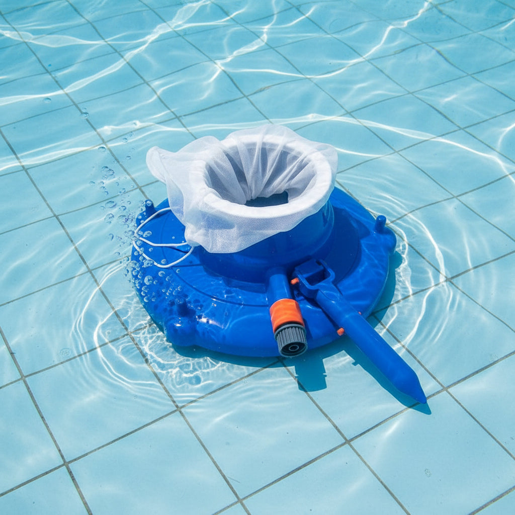 Chemical-Free Pool Cleaner with Powerful Suction for Leaves and Dirt
