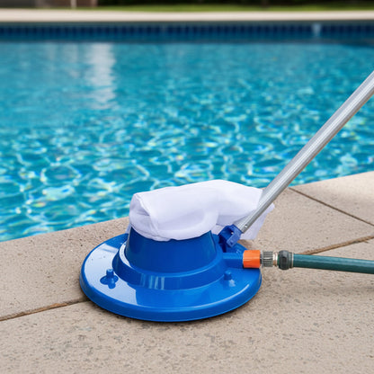Chemical-Free Pool Cleaner with Powerful Suction for Leaves and Dirt