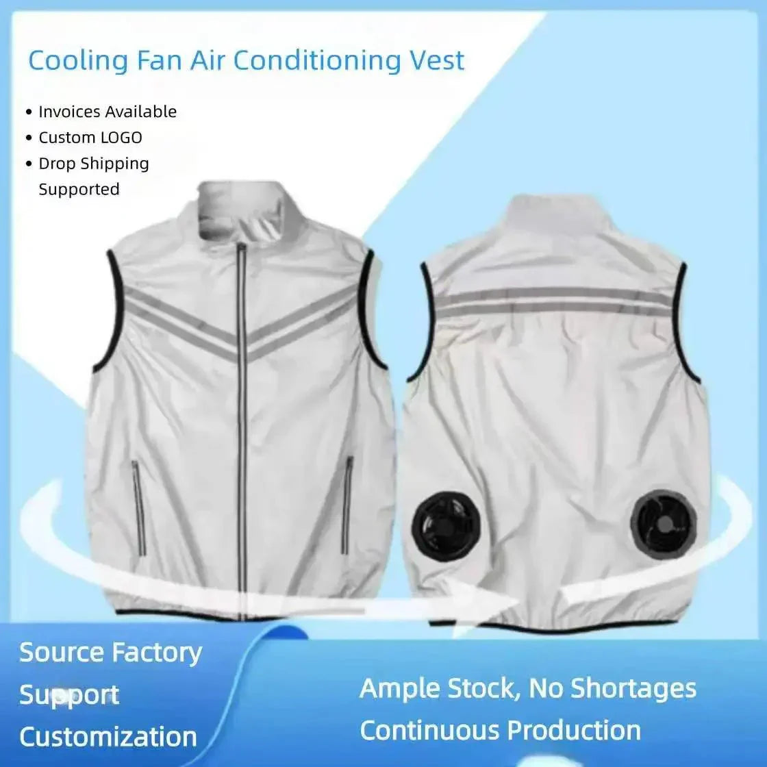 Cooling Vest with Built-in Fan for Comfortable Summer Wear