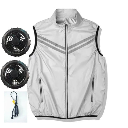 Cooling Vest with Built-in Fan for Comfortable Summer Wear