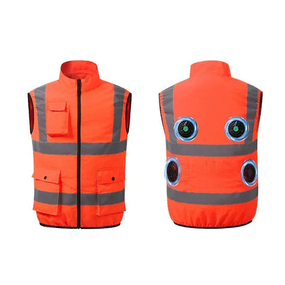 Cooling Vest with Fan System for Enhanced Comfort at Work