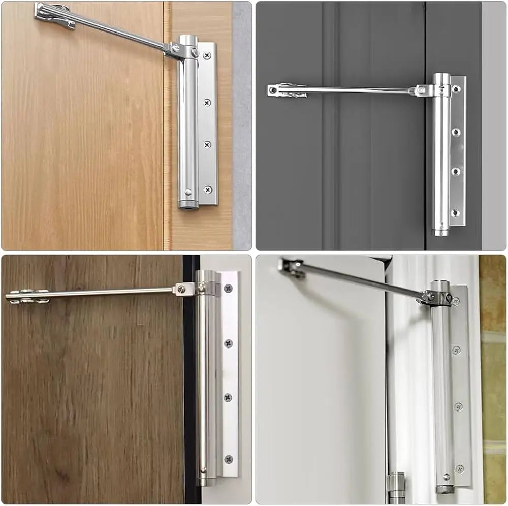 Quiet and Even Automatic Door Closer for Safe Door Closure