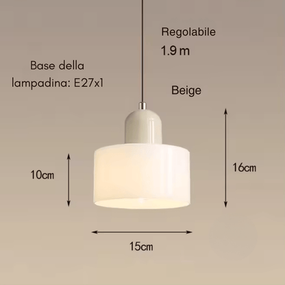 Bauhaus Style Pendant Light, Modern Design, Metal Finish, Ideal for Living Room