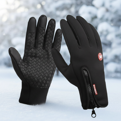 Winter Waterproof Heated Gloves with Touchscreen Capability and Warm Grip