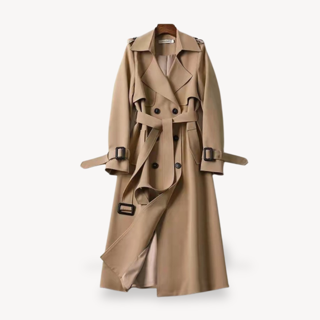 Women's Belt Trench Coat | Long