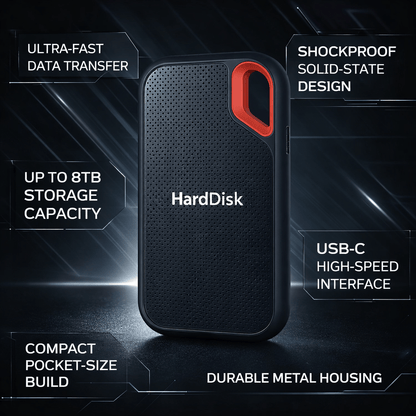 Portable Solid State External Hard Drive