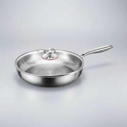 Hammered Titanium Non-Stick Frying Pan for Induction Cooktops and Everyday Cooking