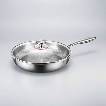 Hammered Titanium Non-Stick Frying Pan for Induction Cooktops and Everyday Cooking