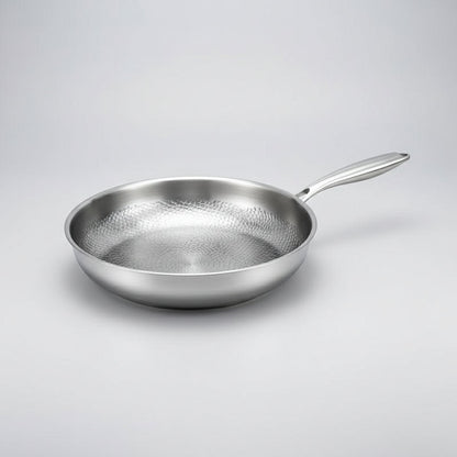 Hammered Titanium Non-Stick Frying Pan for Induction Cooktops and Everyday Cooking