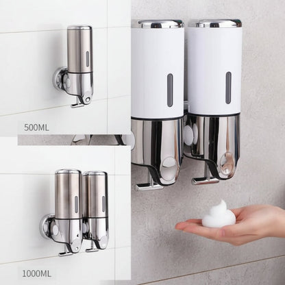 Premium Wall-Mounted Soap Dispenser with Elegant Stainless Steel Design