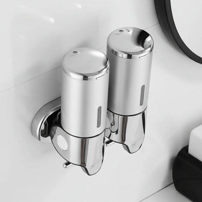 Premium Wall-Mounted Soap Dispenser with Elegant Stainless Steel Design
