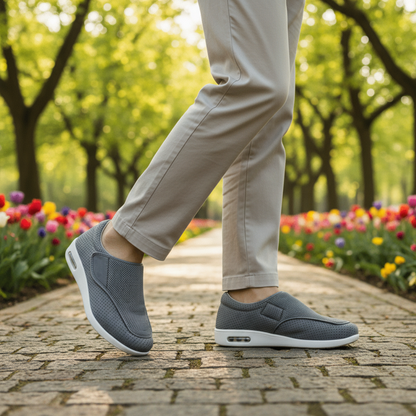 Diabetic Shoes with Memory Foam and Zero-Drop Design