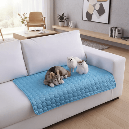 Cooling Mat for Dogs and Cats Made from Breathable Ice Silk