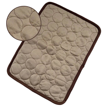 Cooling Mat for Dogs and Cats Made from Breathable Ice Silk