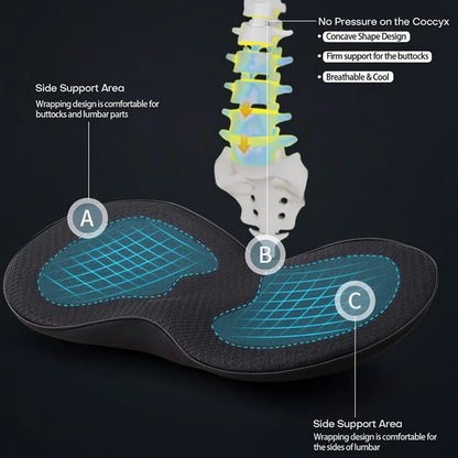 Comfort Boost Cushion for Car Seat Height Adjustment for Shorter Drivers