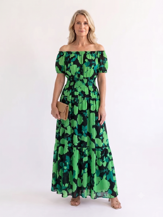 Women’s Off-Shoulder Floral Dress | Maxi