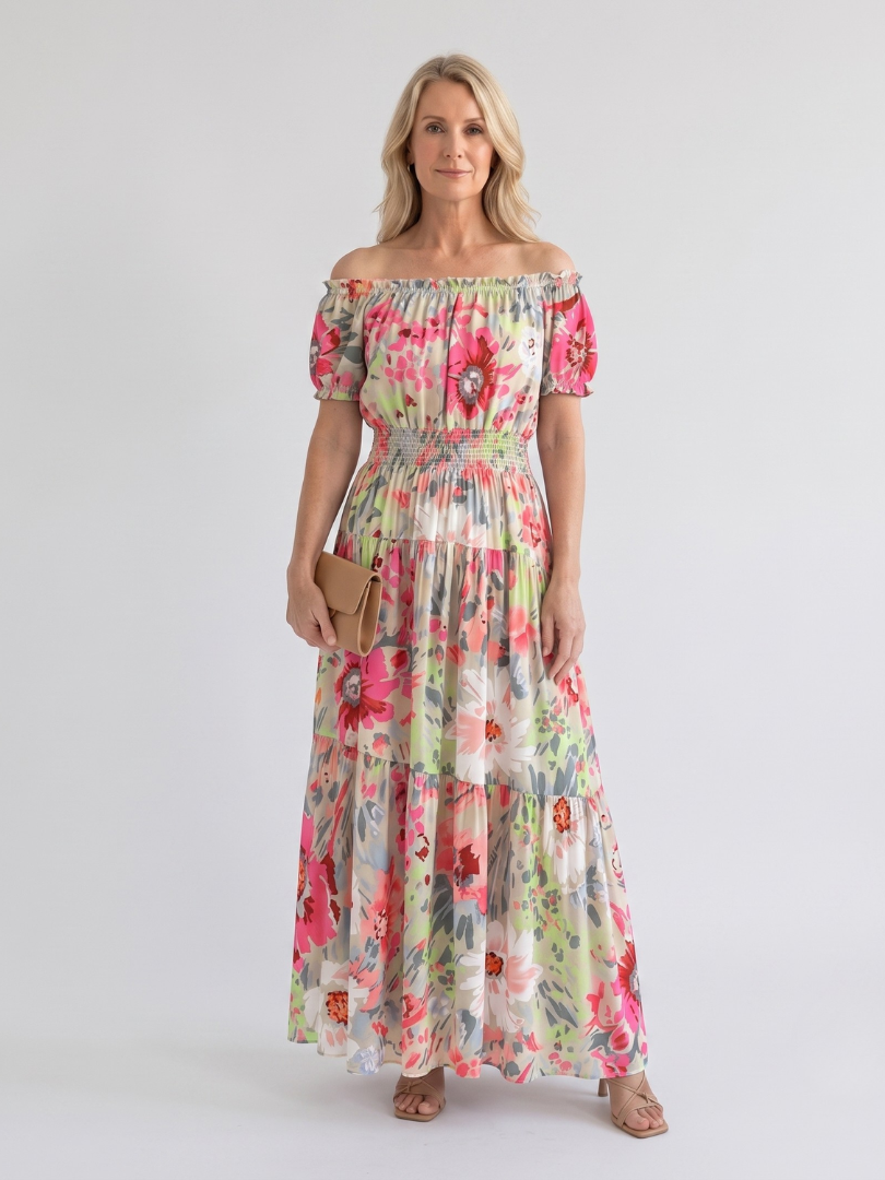 Women’s Off-Shoulder Floral Dress | Maxi
