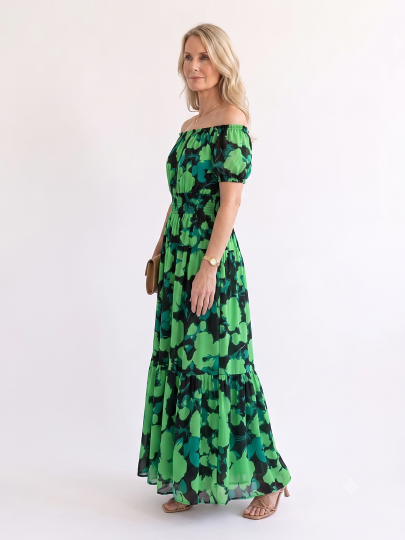 Women’s Off-Shoulder Floral Dress | Maxi
