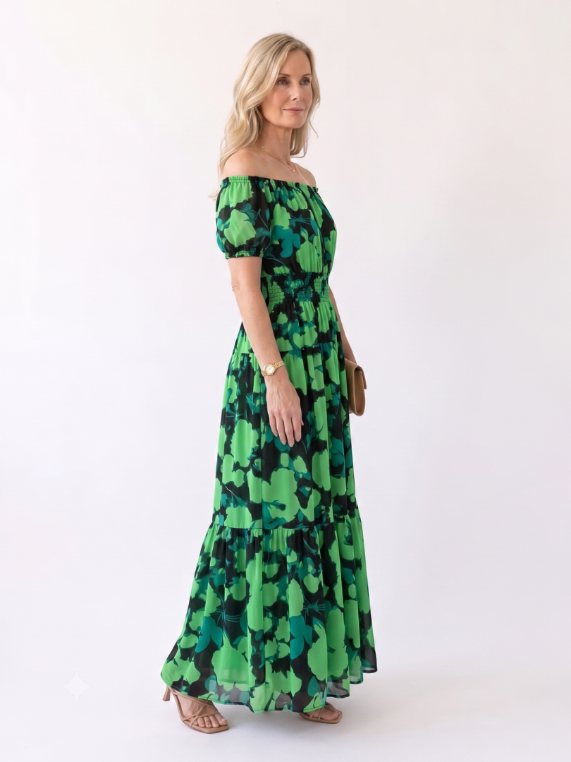 Women’s Off-Shoulder Floral Dress | Maxi