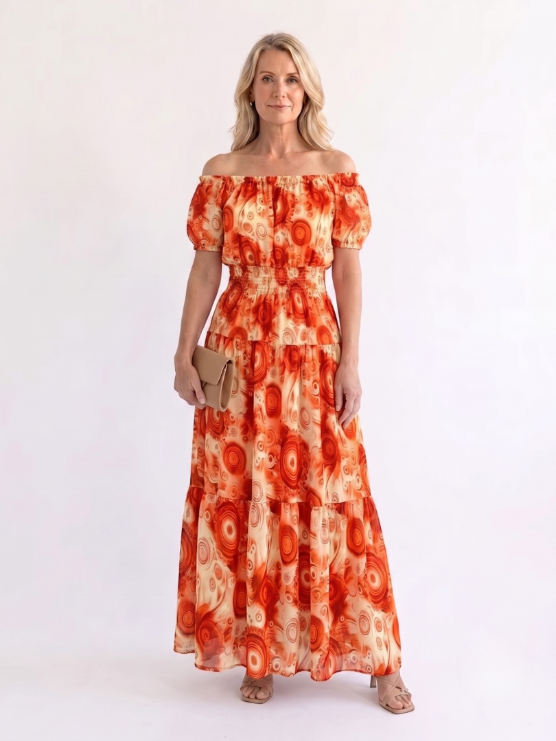 Women’s Off-Shoulder Floral Dress | Maxi