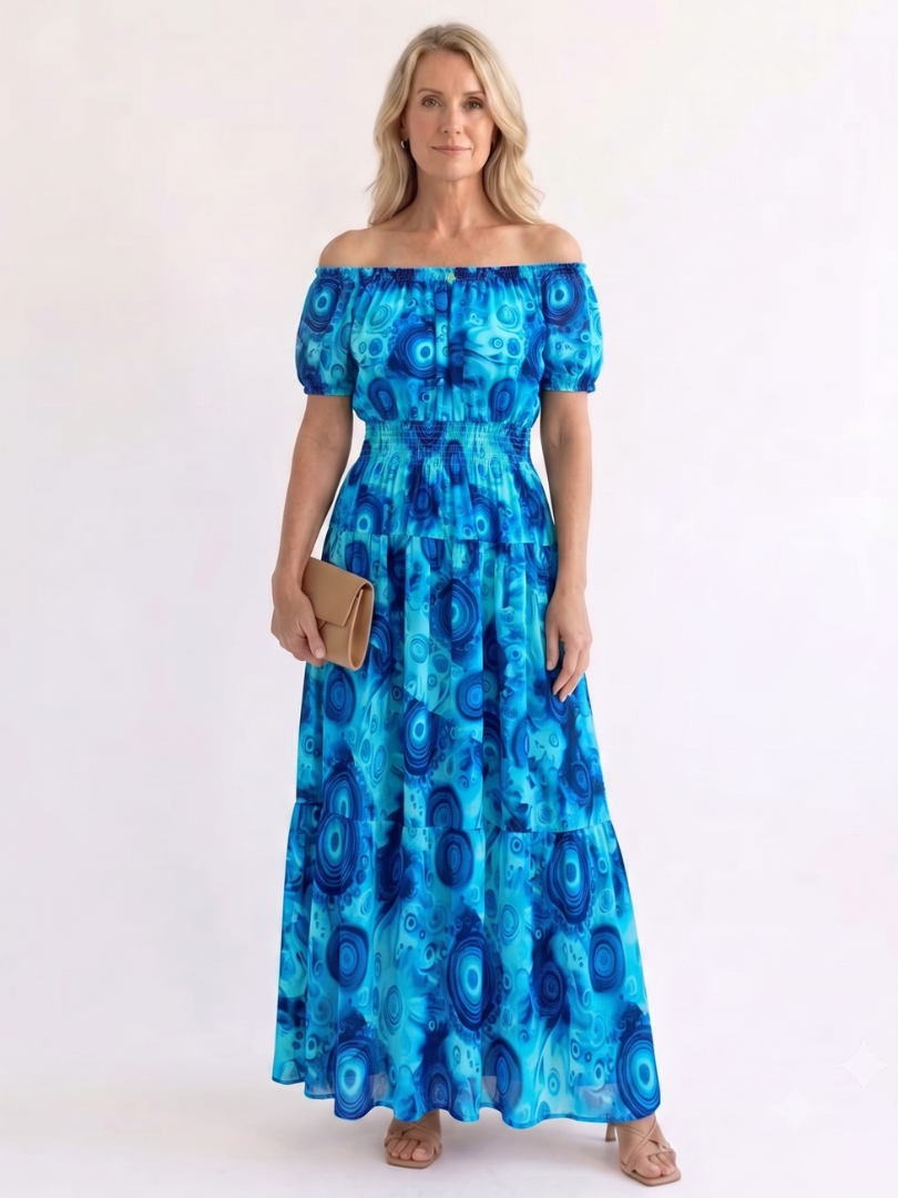 Women’s Off-Shoulder Floral Dress | Maxi
