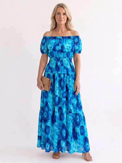 Women’s Off-Shoulder Floral Dress | Maxi