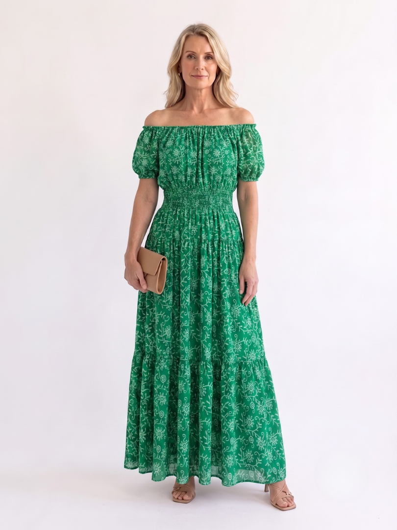 Women’s Off-Shoulder Floral Dress | Maxi