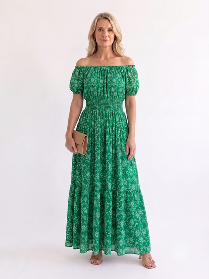 Women’s Off-Shoulder Floral Dress | Maxi