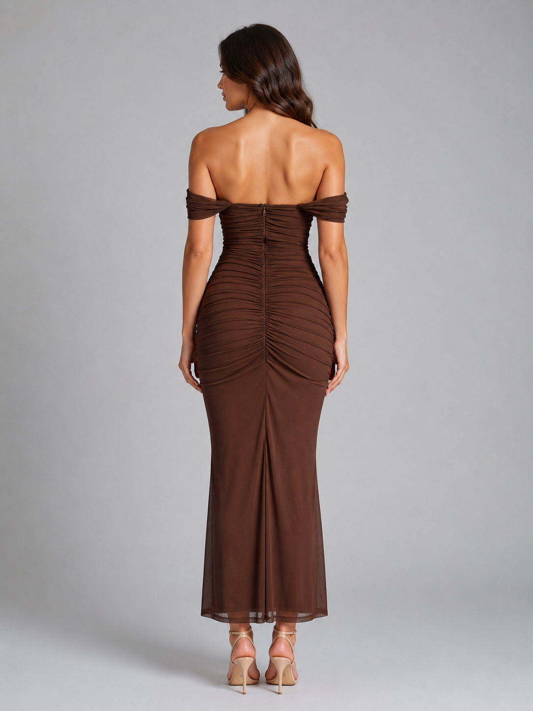 Women's Off-Shoulder Mermaid Style Evening Gown | Maxi