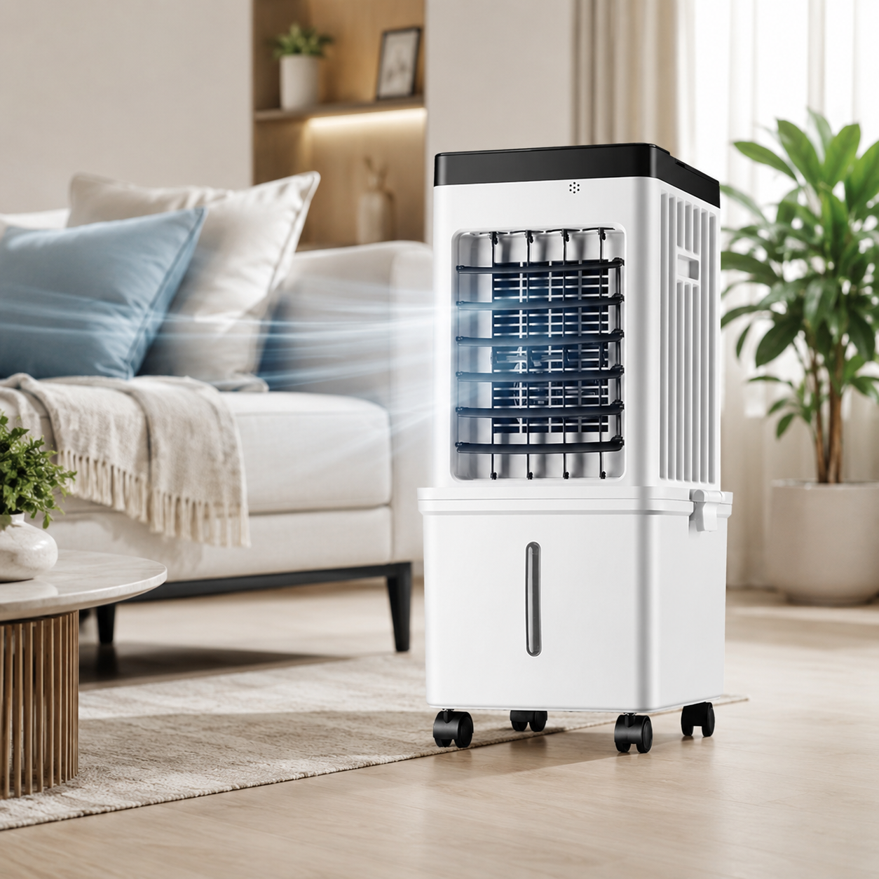 Portable Evaporative Cooling Fan with 12-Hour Timer
