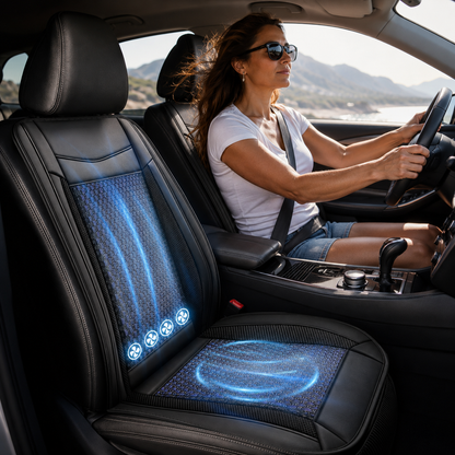 Cooling Cushion with Ventilation Fan for Car and Truck Seats