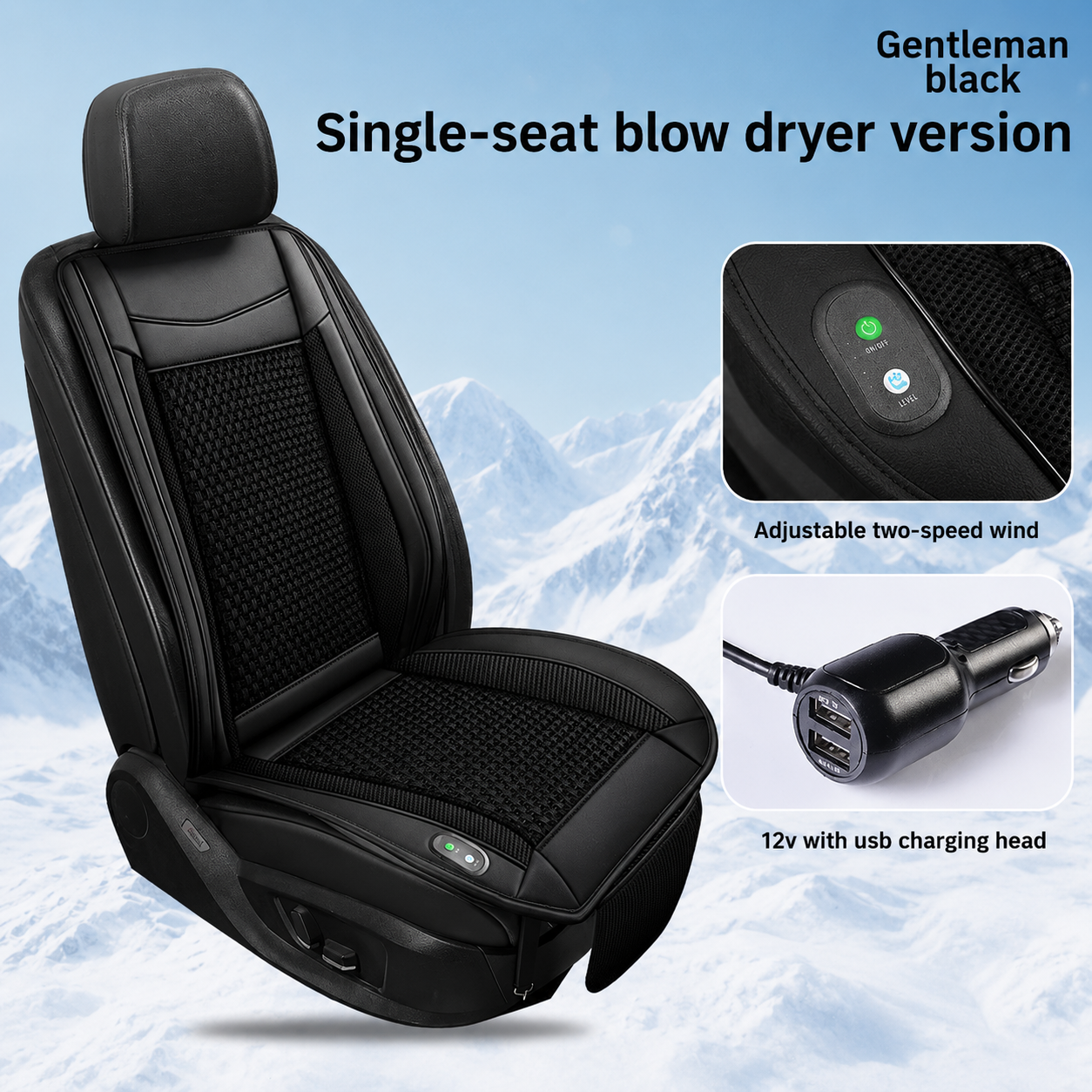Cooling Cushion with Ventilation Fan for Car and Truck Seats