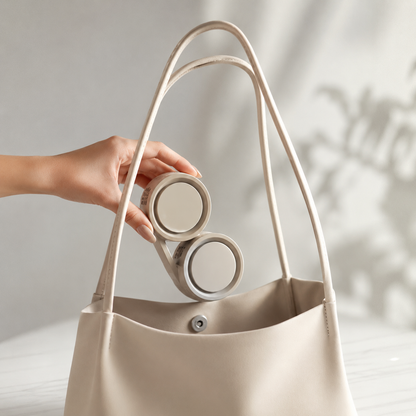 Portable Rechargeable Neck Fan - Foldable Bladeless Hands-Free Cooling for Travel