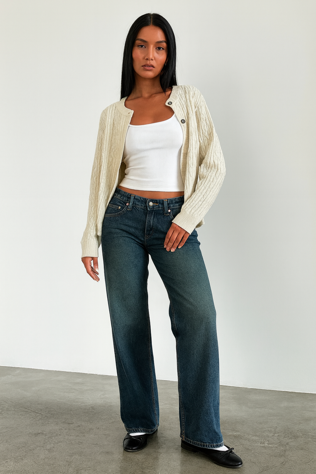 Women’s Casual Low Waist Baggy Cut Jeans | Loose Fit