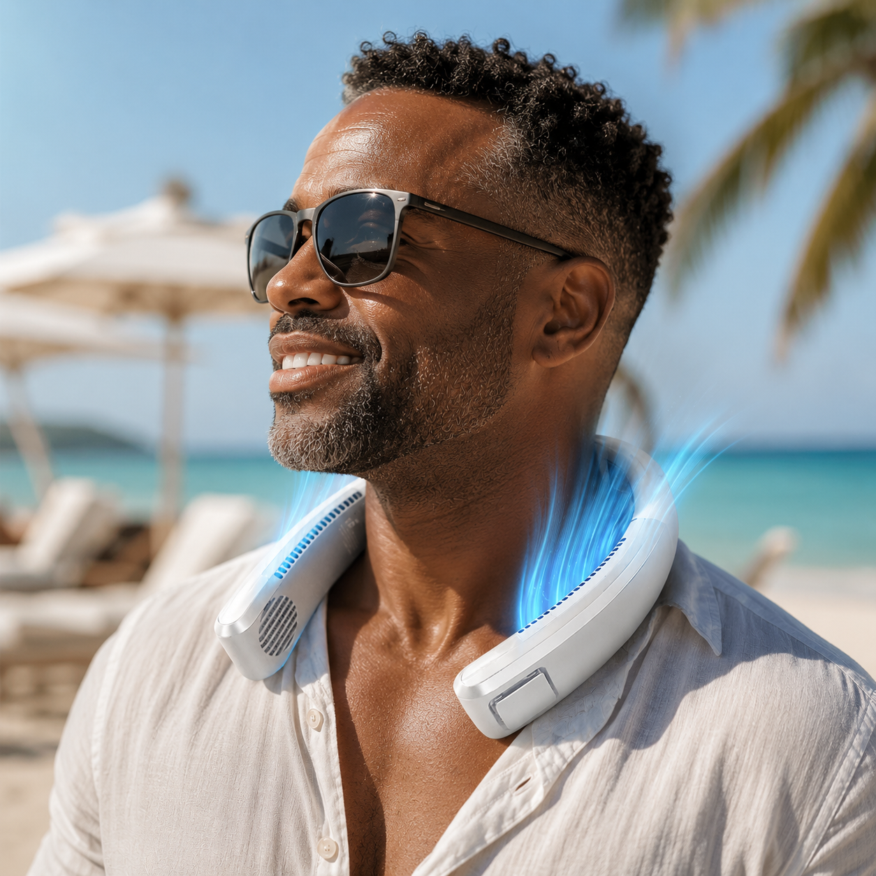 Portable Wearable Neck Cooler for Outdoor Travel and Work