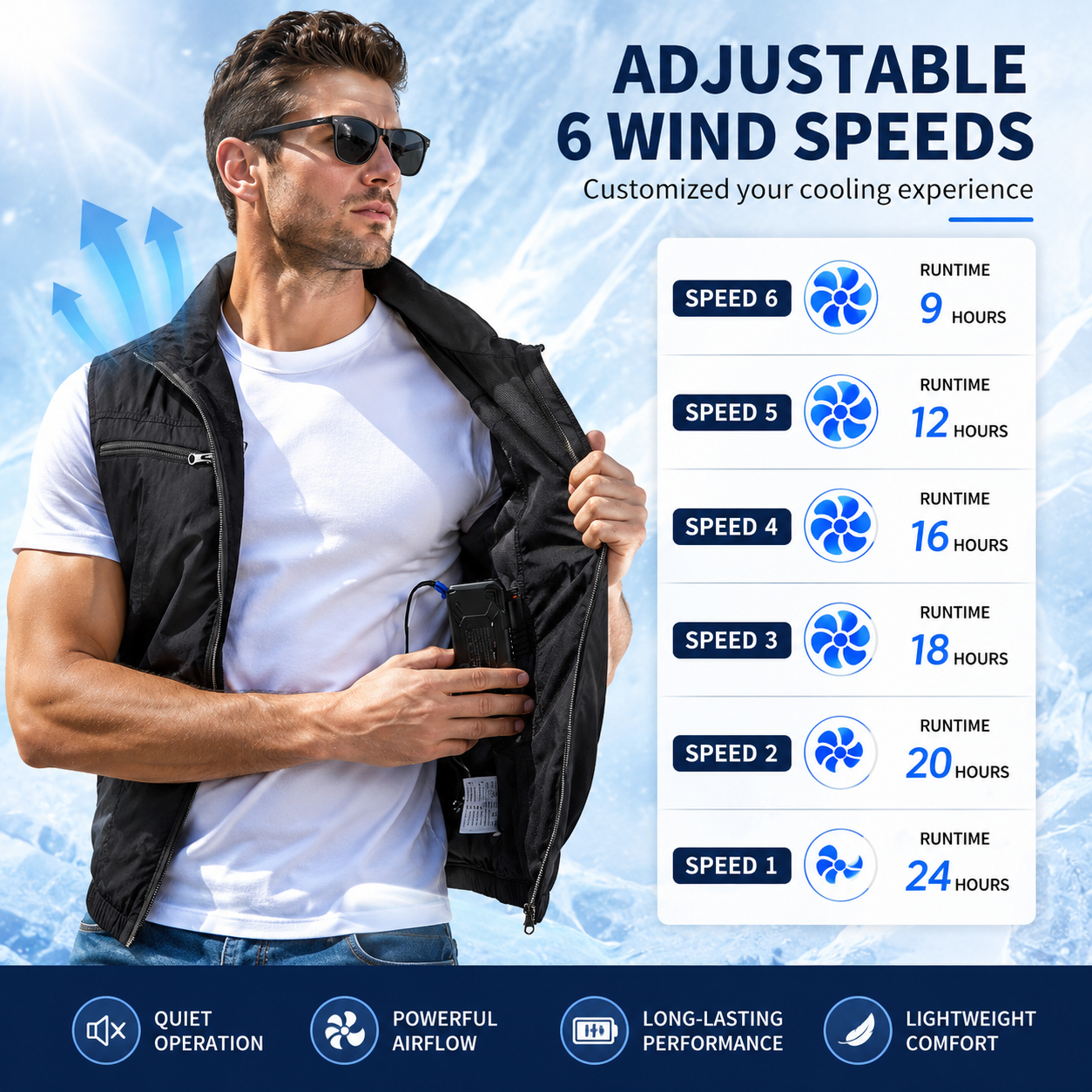 Cooling Vest with Dual Fans for Outdoor Work and Portable Heat Relief