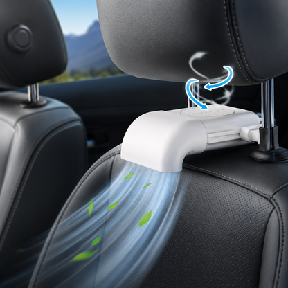USB-Powered Cooling Fan for Car Seats, Adjustable Three-Speed Settings, Enhanced Ventilation Comfort