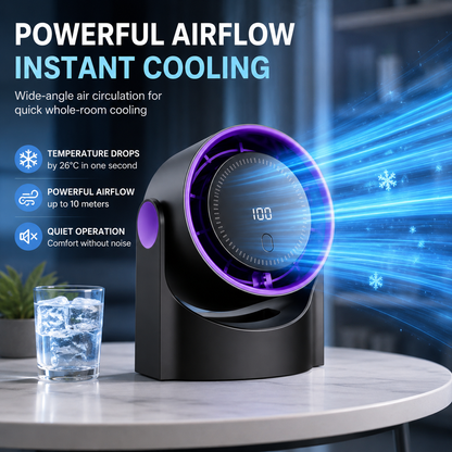 Compact Wireless USB Fan for Home, Office, Bedroom, and Dorm Cooling